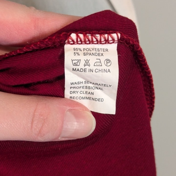 Risesun women's cardigan large crimson red antique brass snaps vintage style EUC - Picture 4 of 5